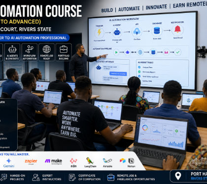 AI Automation Course (Beginner to Advanced) in Port Harcourt, Rivers State – Become an AI Automation Engineer